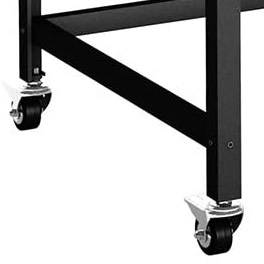 Desk with casters for mobility